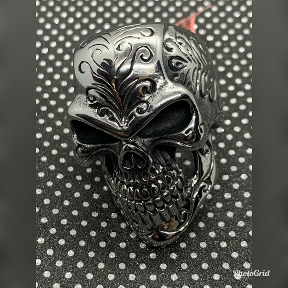 Other - Evil King Men Ring Black Oxidized Stainless Steel